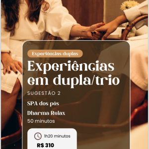 Experiência Dupla 02 - Preço por pessoa